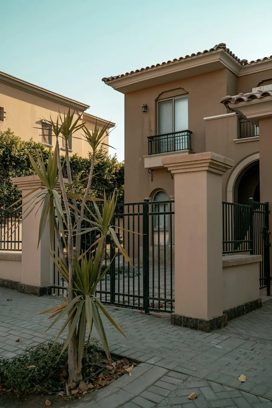 An estate agent with clients